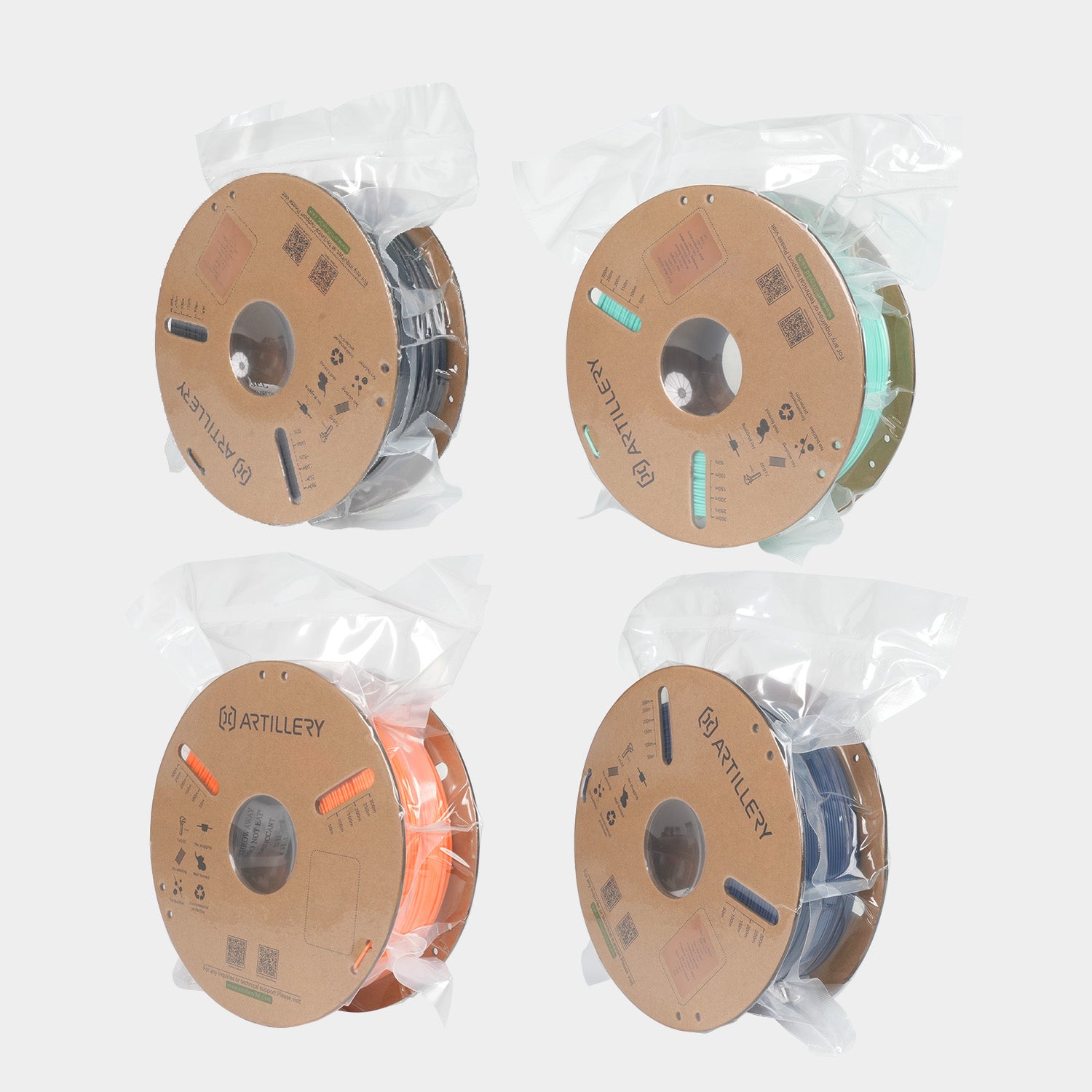PLA 4-Color Filament Bundle